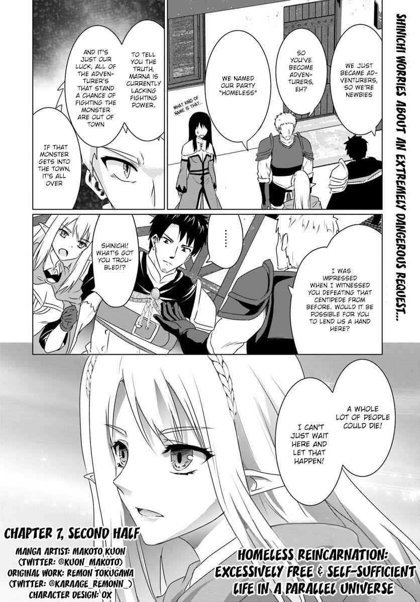 Homeless Tensei: Isekai De Jiyuu Sugiru Majutsu Jisoku Seikatsu Chap 7.2 - Next Chap 8.2