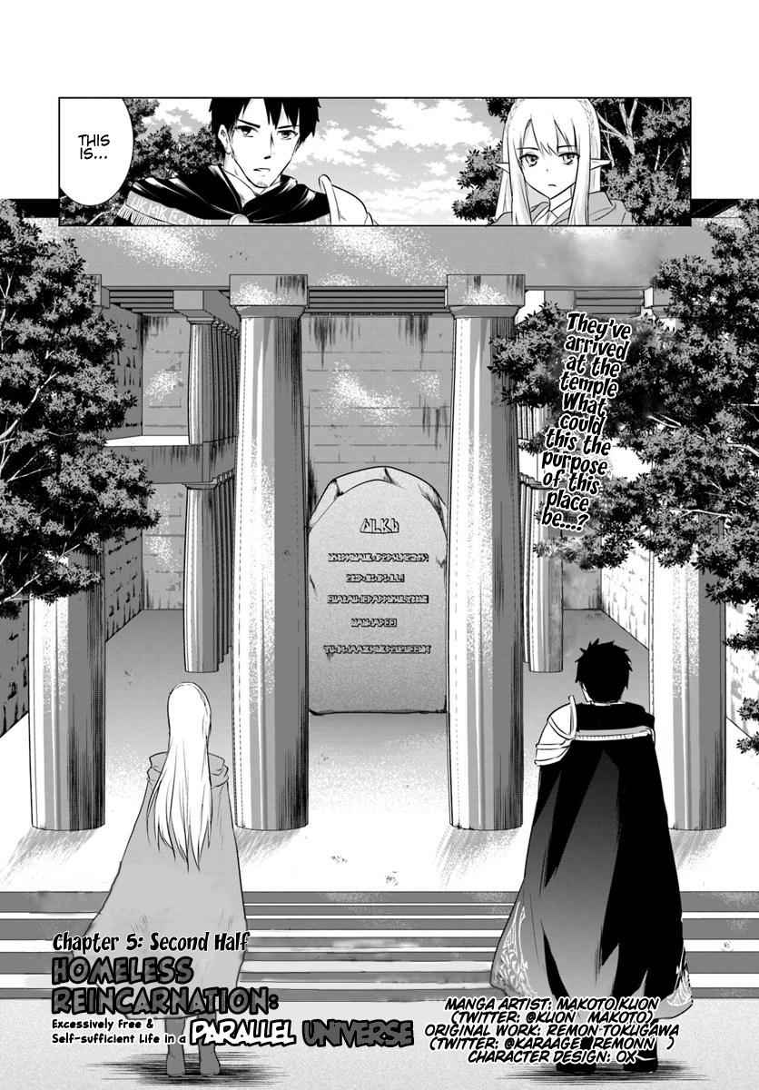 Homeless Tensei: Isekai De Jiyuu Sugiru Majutsu Jisoku Seikatsu Chap 5.2 - Next Chap 6.2