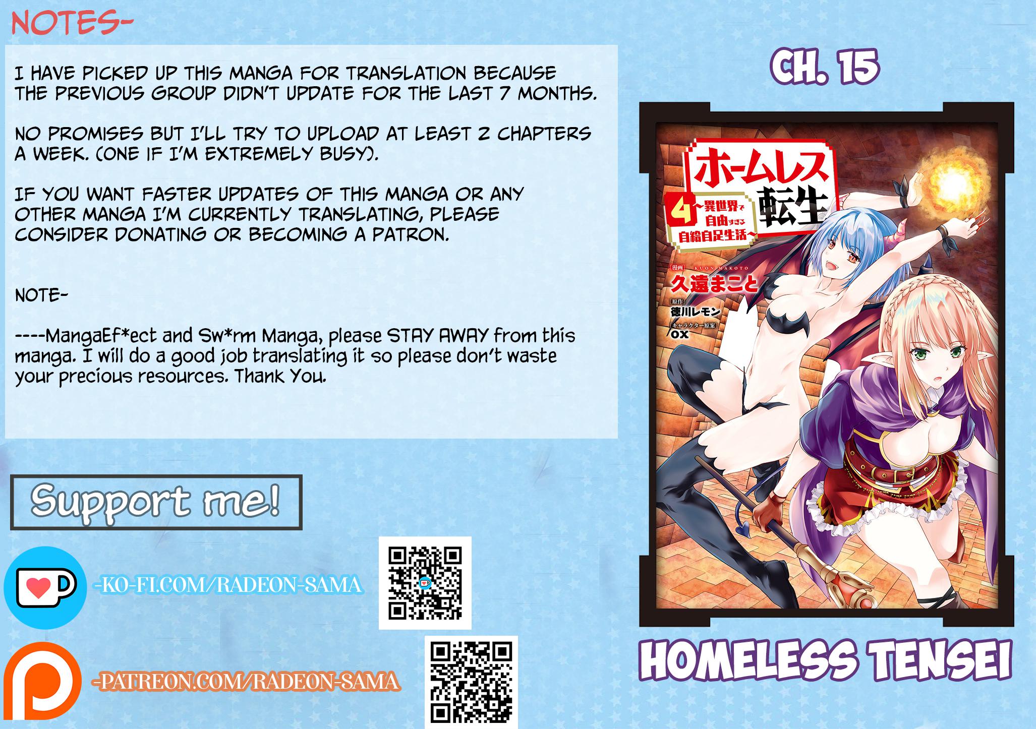 Homeless Tensei: Isekai De Jiyuu Sugiru Majutsu Jisoku Seikatsu Chap 15 - Next Chap 16