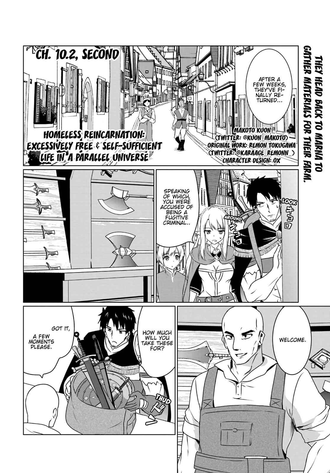 Homeless Tensei: Isekai De Jiyuu Sugiru Majutsu Jisoku Seikatsu Chap 10.2 - Next Chap 11.2