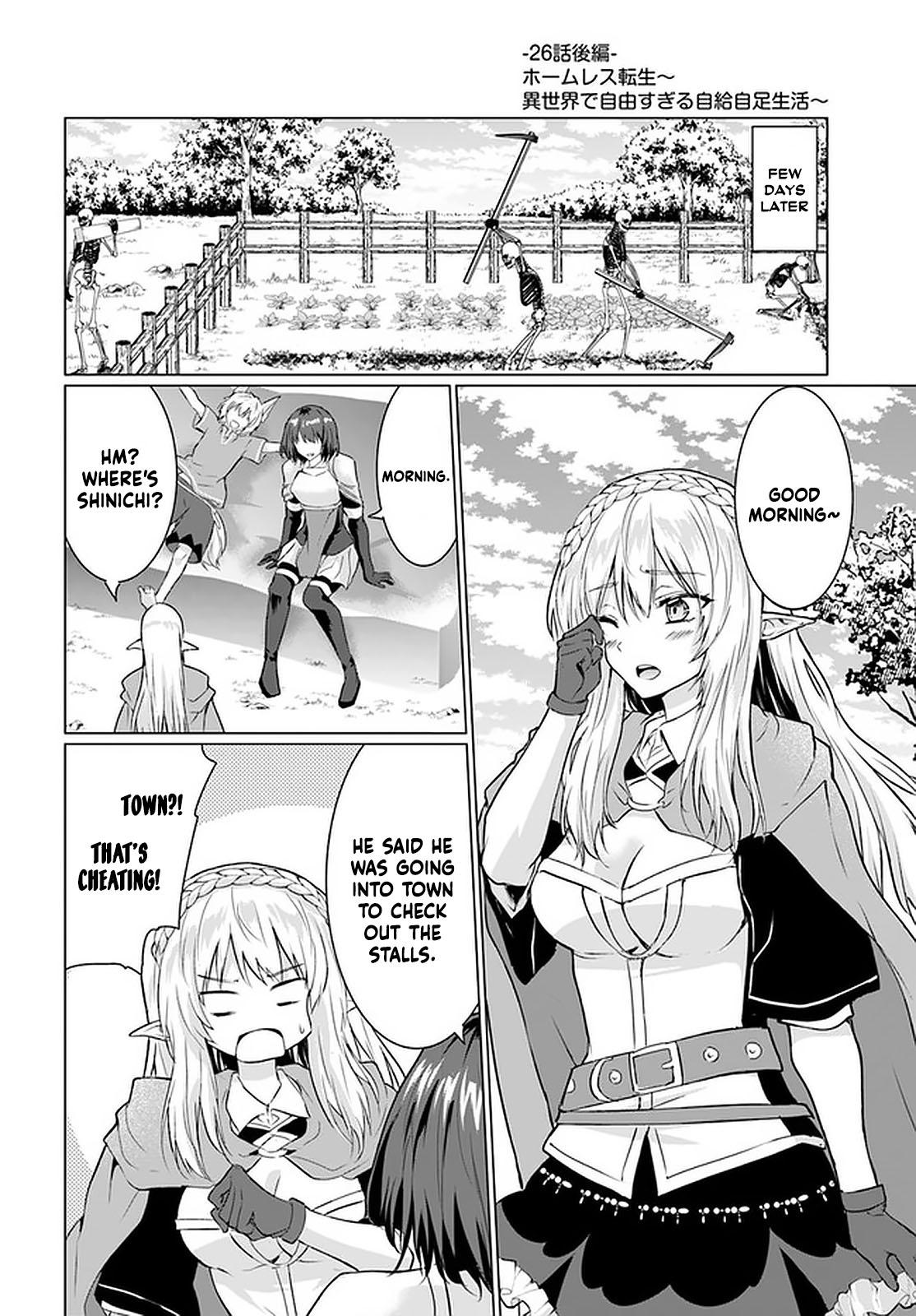 Homeless Tensei: Isekai De Jiyuu Sugiru Majutsu Jisoku Seikatsu Chap 26.2 - Next Chap 27.2