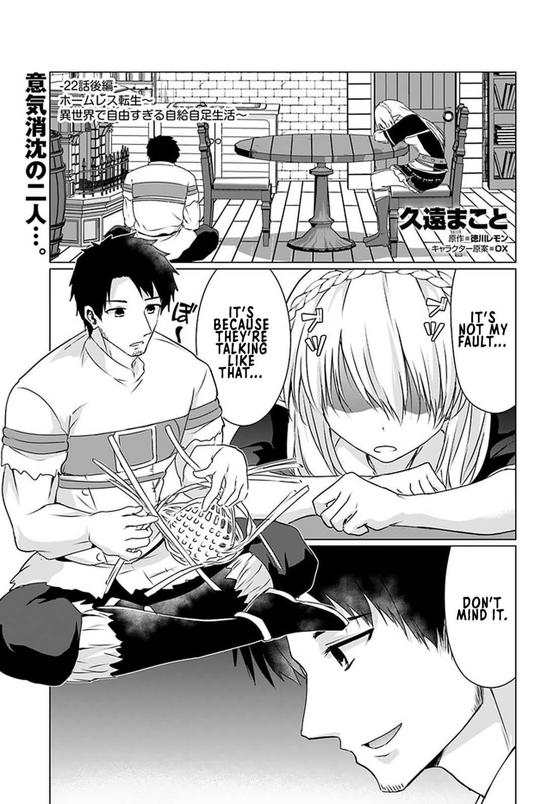 Homeless Tensei: Isekai De Jiyuu Sugiru Majutsu Jisoku Seikatsu Chap 22.2 - Next Chap 23.2