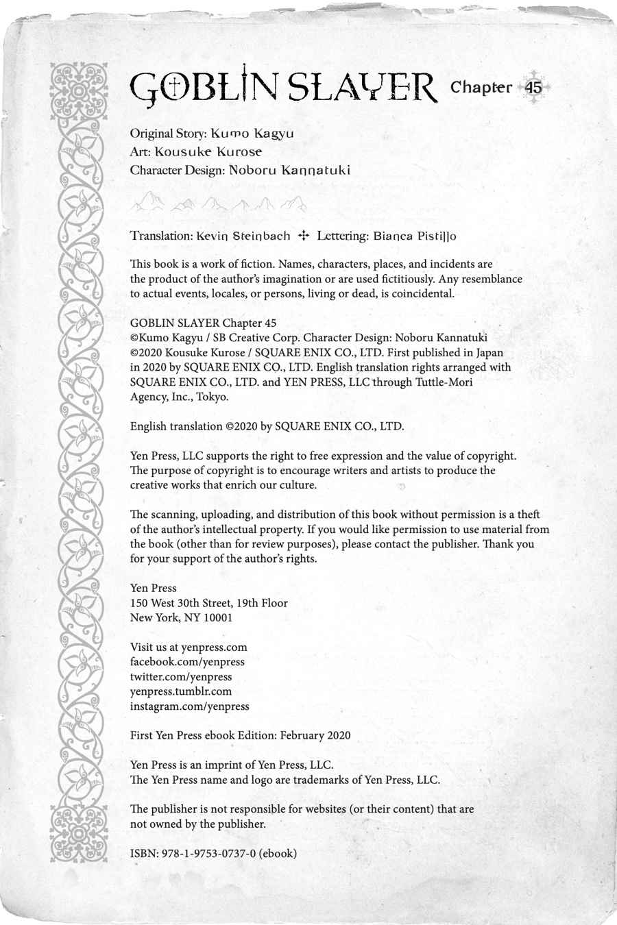 Goblin Slayer Chap 45 - Next Chap 46