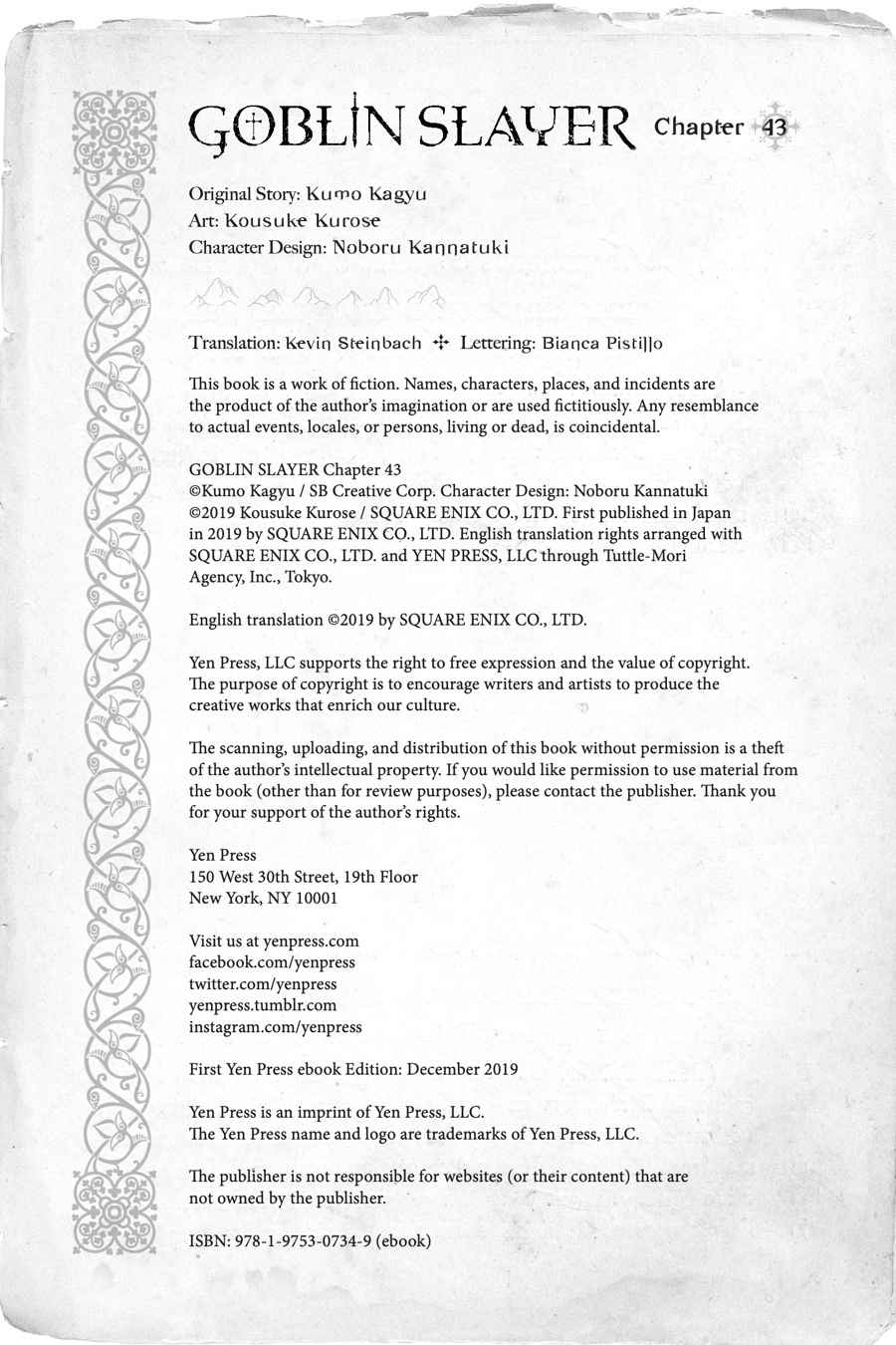 Goblin Slayer Chap 43 - Next Chap 44