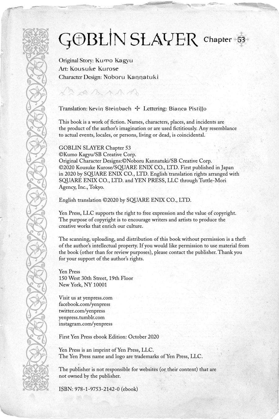 Goblin Slayer Chap 53 - Next Chap 54
