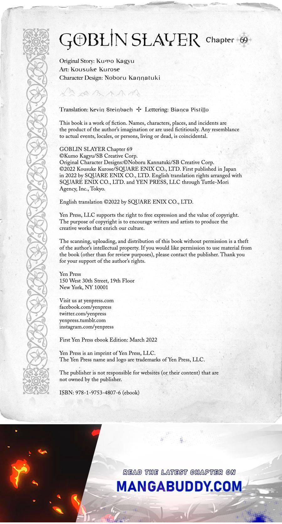 Goblin Slayer Chap 69 - Next Chap 70