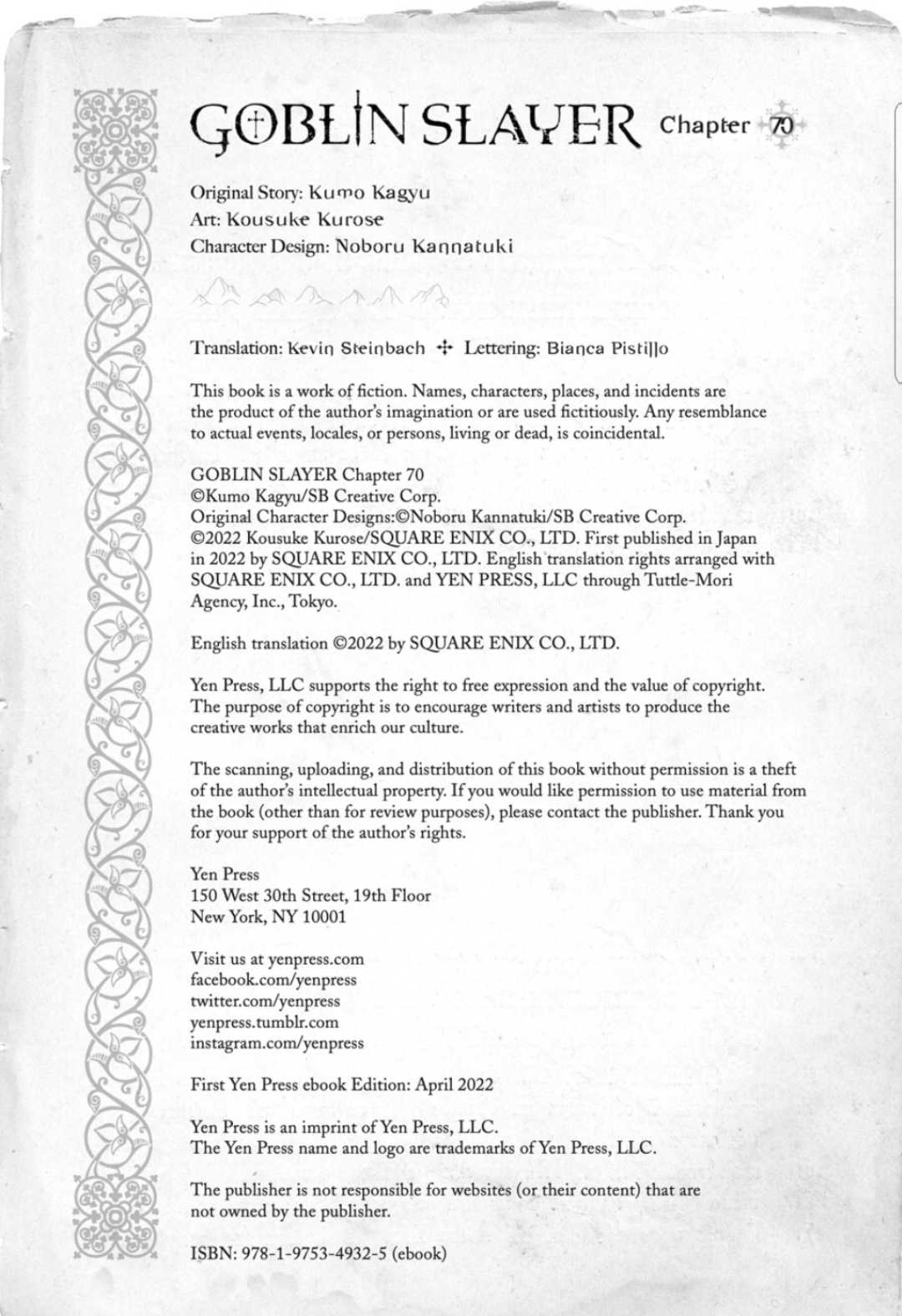 Goblin Slayer Chap 70 - Next Chap 71