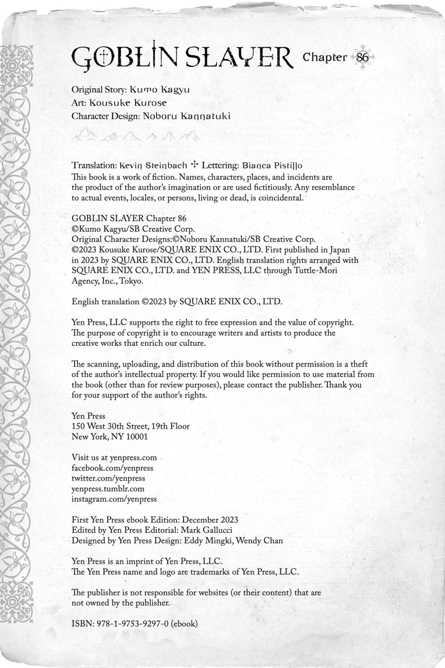 Goblin Slayer Chap 86 - Next Chap 87