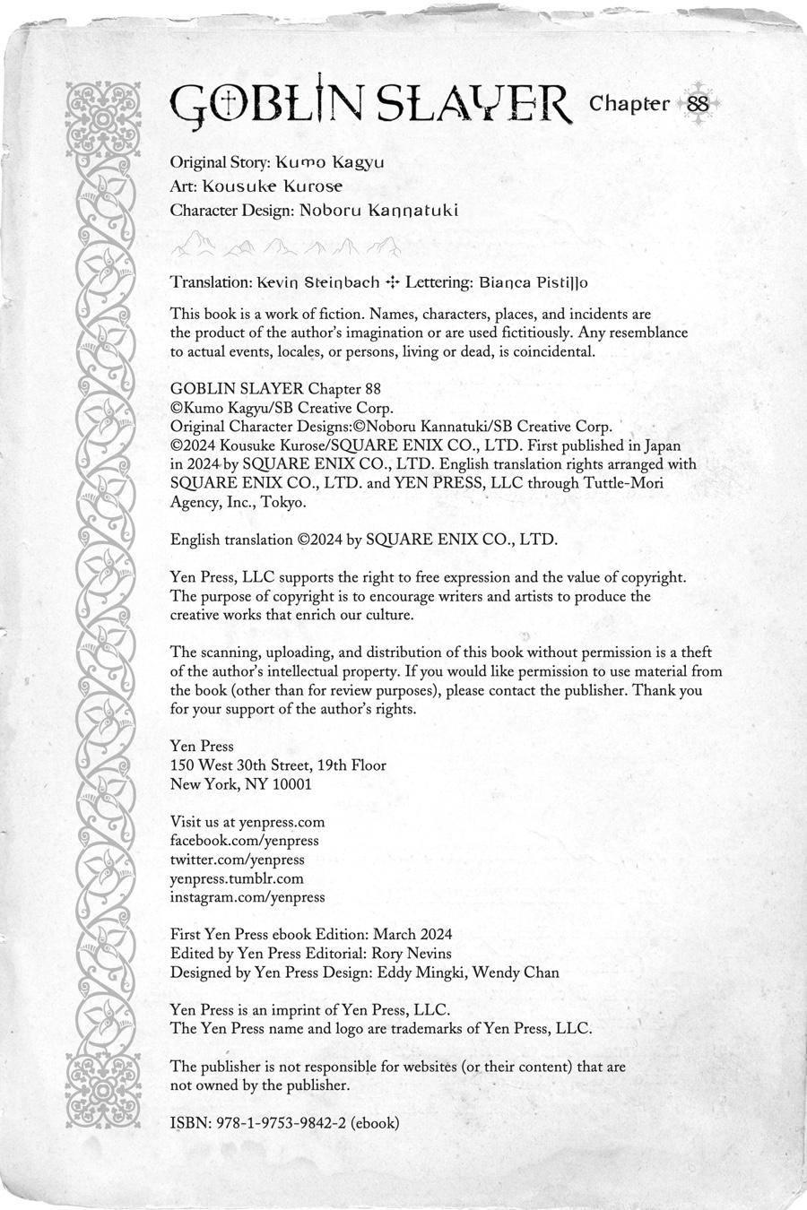 Goblin Slayer Chap 88 - Next Chap 89