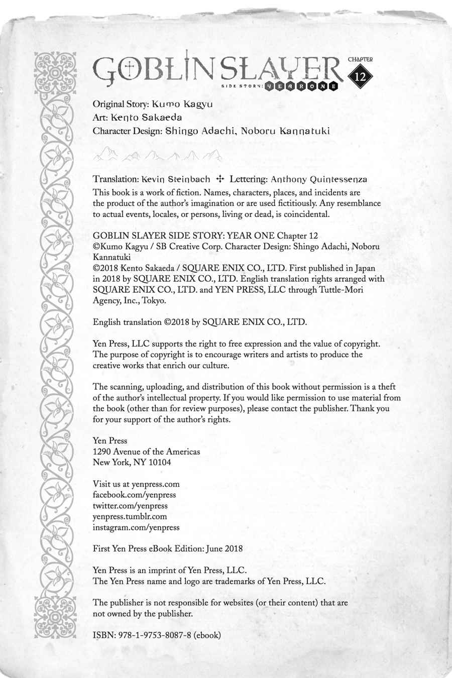 Goblin Slayer Side Story: Year One Chap 12 - Next Chap 13