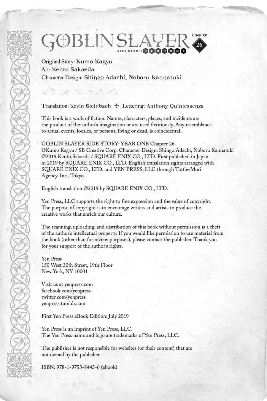 Goblin Slayer Side Story: Year One Chap 26 - Next Chap 27