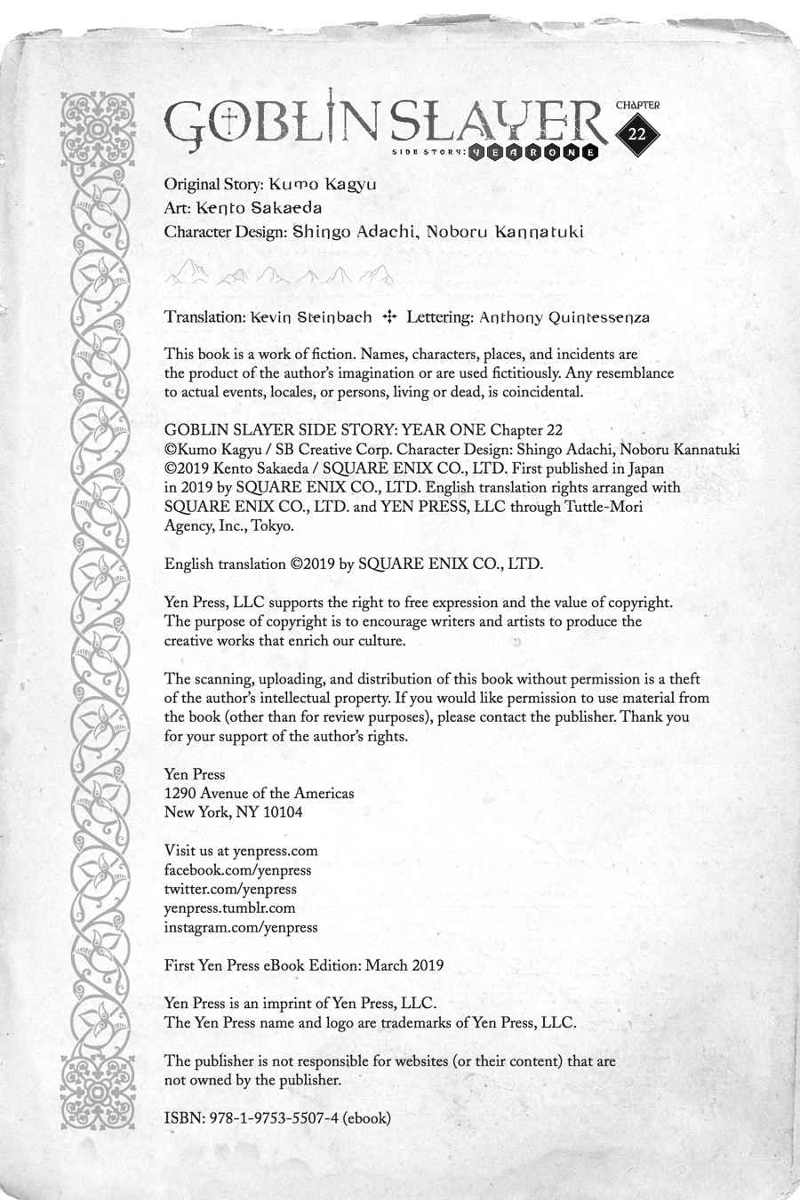 Goblin Slayer Side Story: Year One Chap 22 - Next Chap 23
