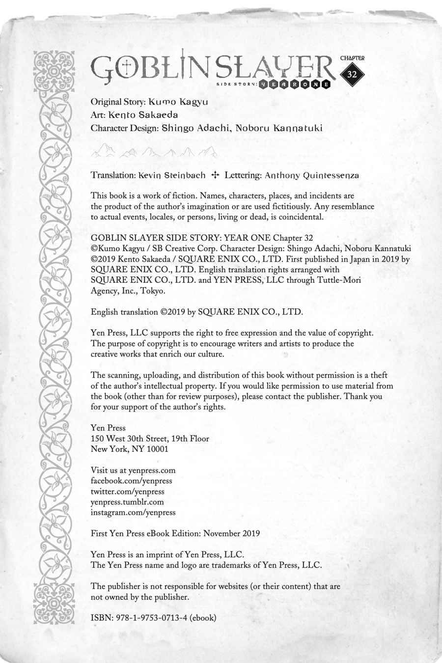 Goblin Slayer Side Story: Year One Chap 32 - Next Chap 33