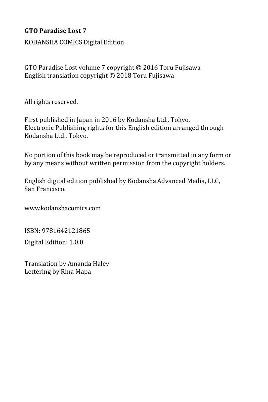 GTO - Paradise Lost Chap 61 - Next Chap 62