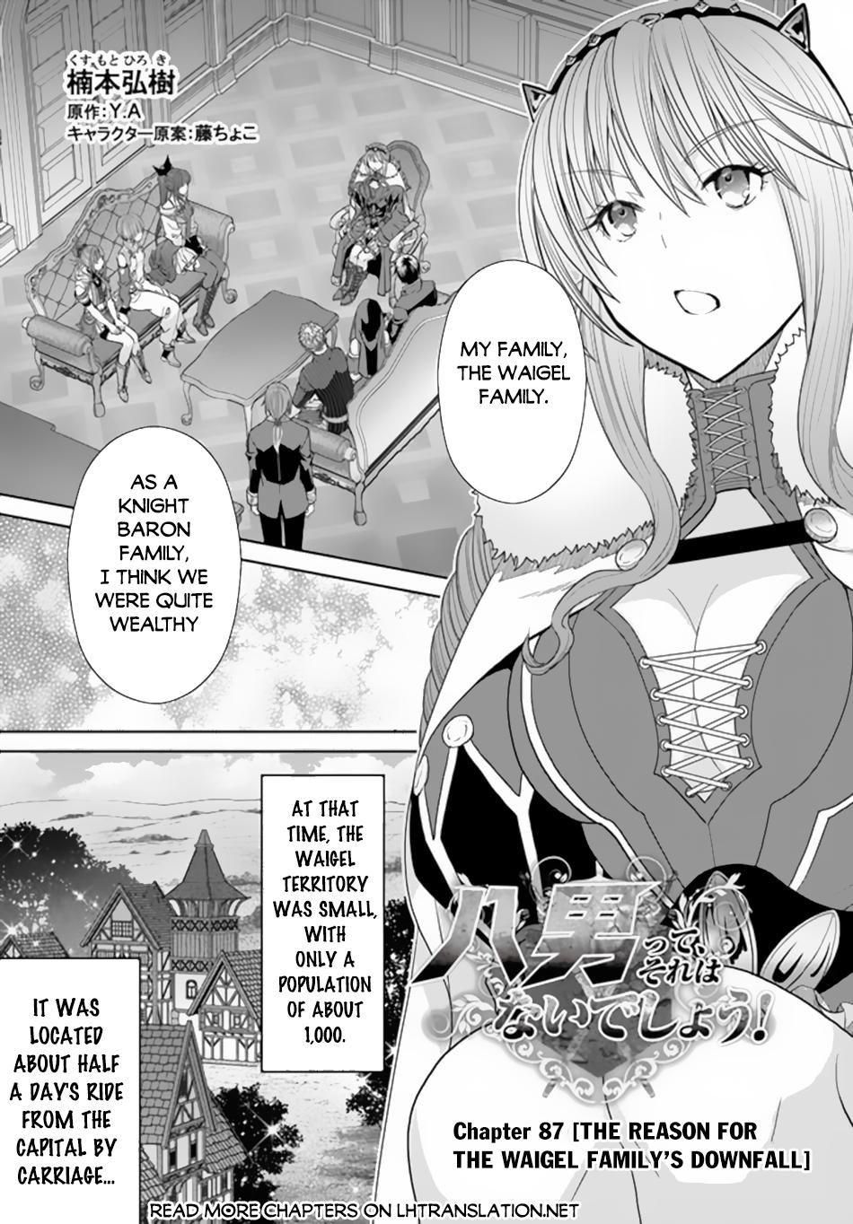 Hachi-nan tte, Sore wa Nai deshou! Chap 87 - Next Chap 88