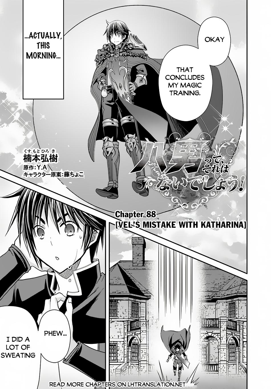 Hachi-nan tte, Sore wa Nai deshou! Chap 88 - Next Chap 89