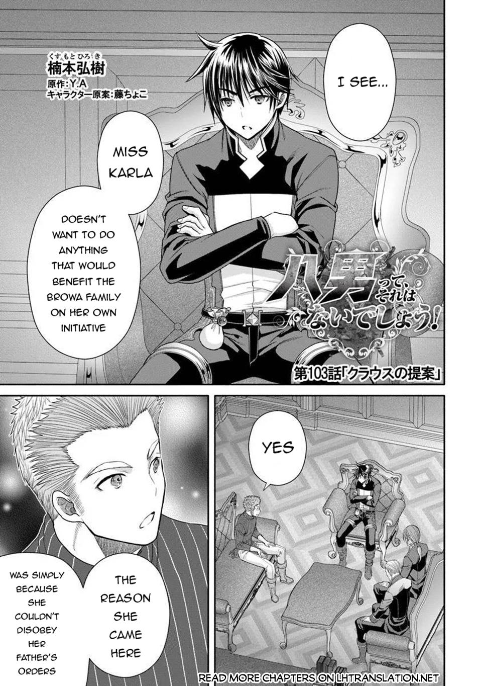 Hachi-nan tte, Sore wa Nai deshou! Chap 103 - Next Chap 104