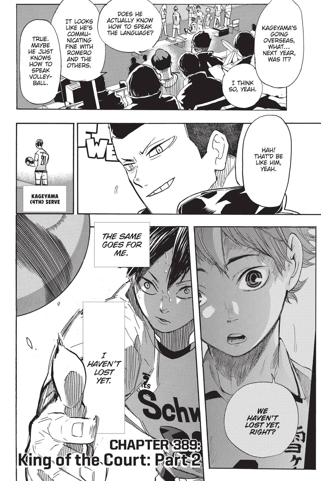 Haikyu!! Chap 389 - Next Chap 390