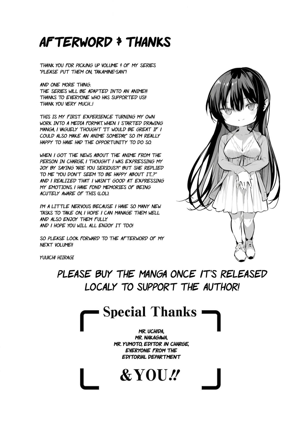 Haite Kudasai, Takamai san Chap 57 - Next Chap 58