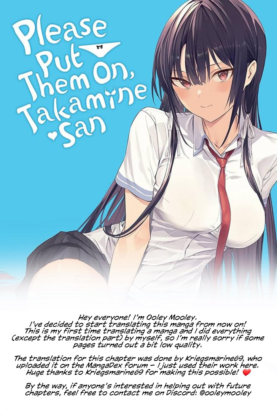 Haite Kudasai, Takamai san Chap 65.2 - Next Chap 66.2