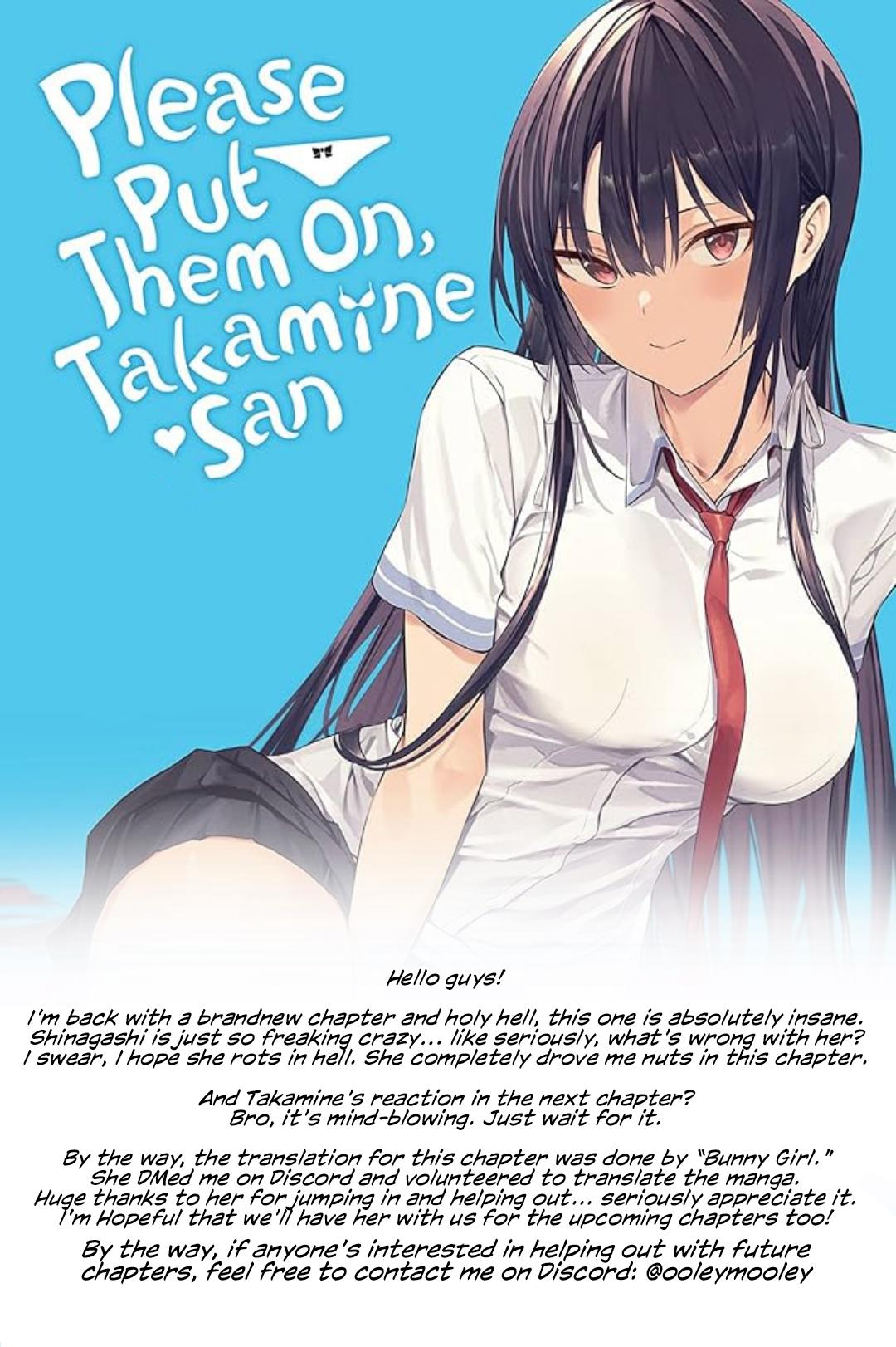 Haite Kudasai, Takamai san Chap 66.1 - Next Chap 67.1