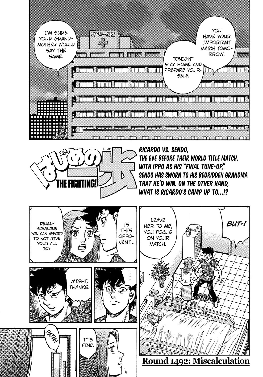 Hajime no Ippo Chap 1492 - Next Chap 1493