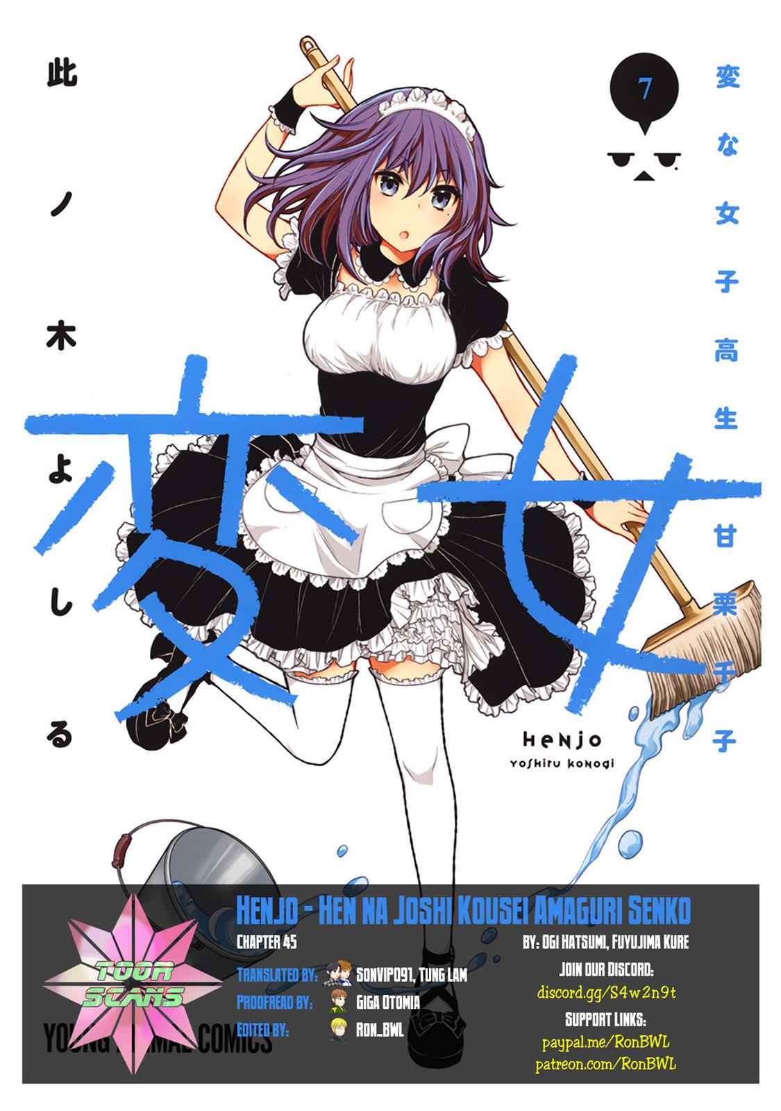 Henjo - Hen na Joshi Kousei Amaguri Chiko Chap 45 - Next Chap 46