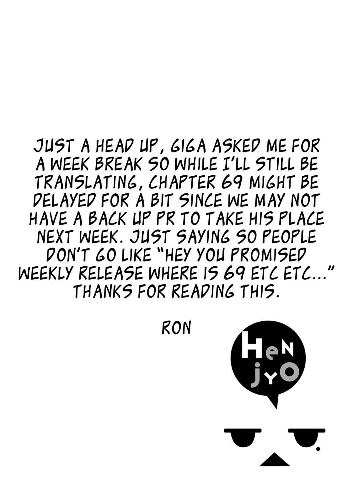 Henjo - Hen na Joshi Kousei Amaguri Chiko Chap 68 - Next Chap 69