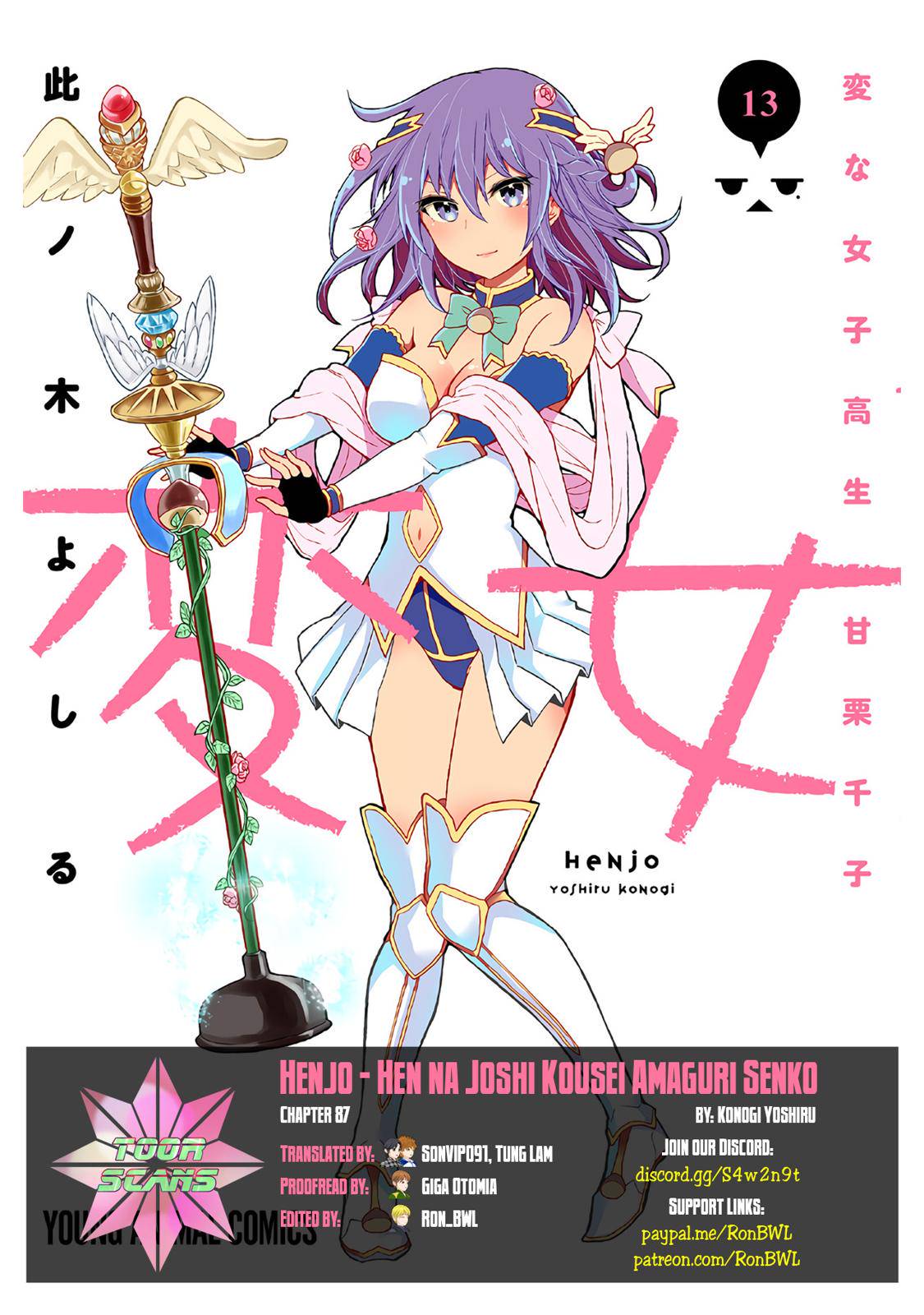 Henjo - Hen na Joshi Kousei Amaguri Chiko Chap 87 - Next Chap 88