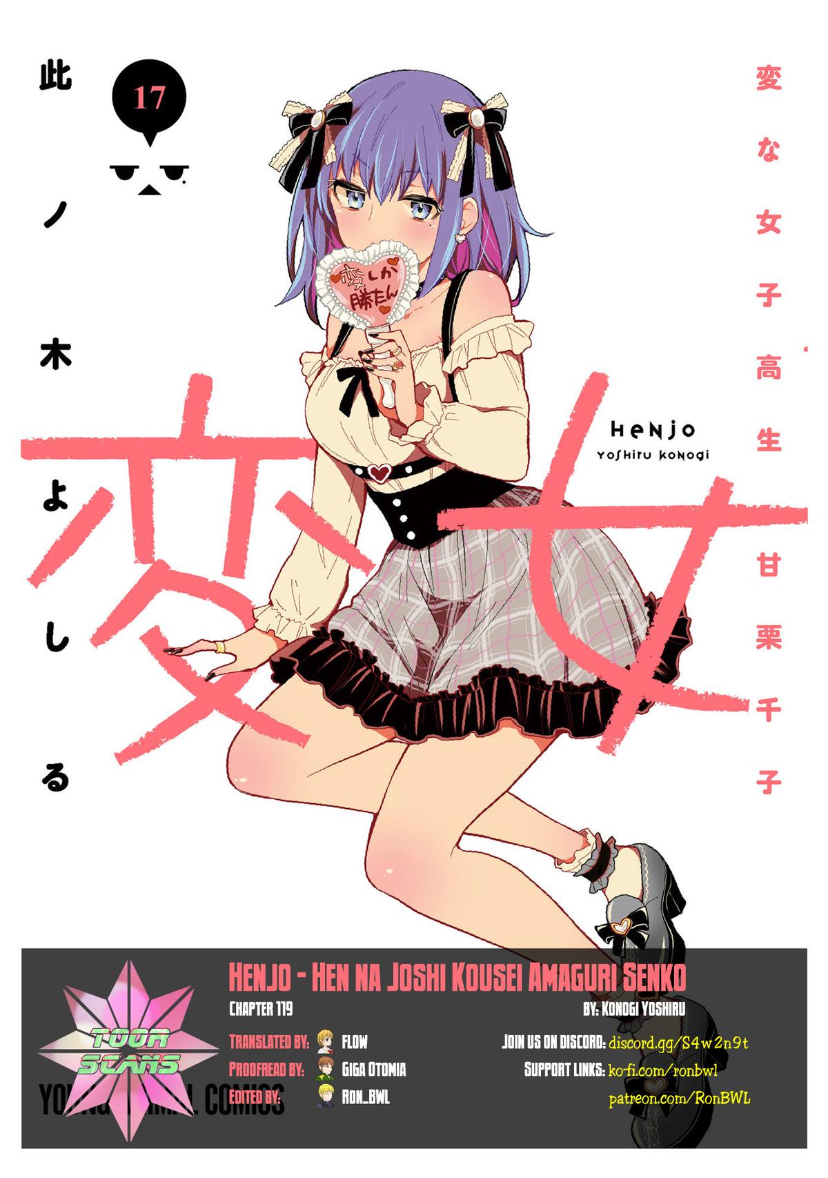 Henjo - Hen na Joshi Kousei Amaguri Chiko Chap 119 - Next Chap 120