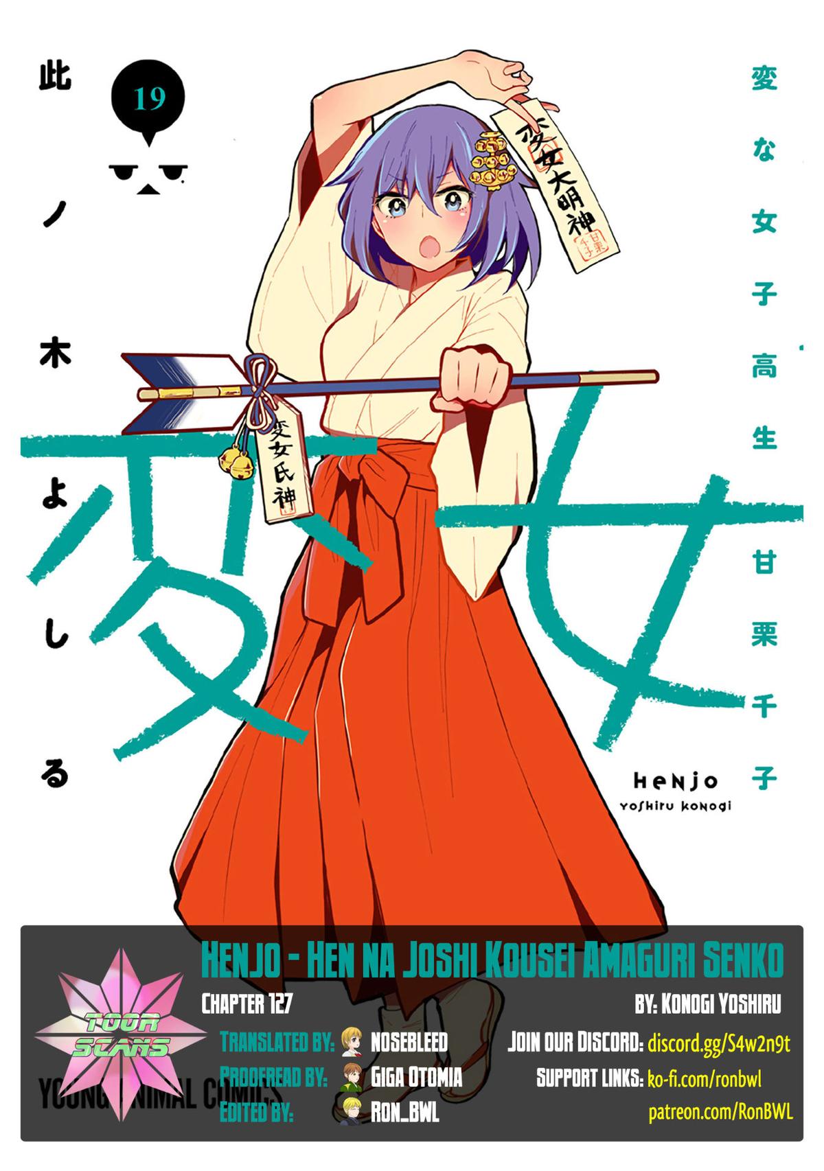 Henjo - Hen na Joshi Kousei Amaguri Chiko Chap 127 - Next Chap 128