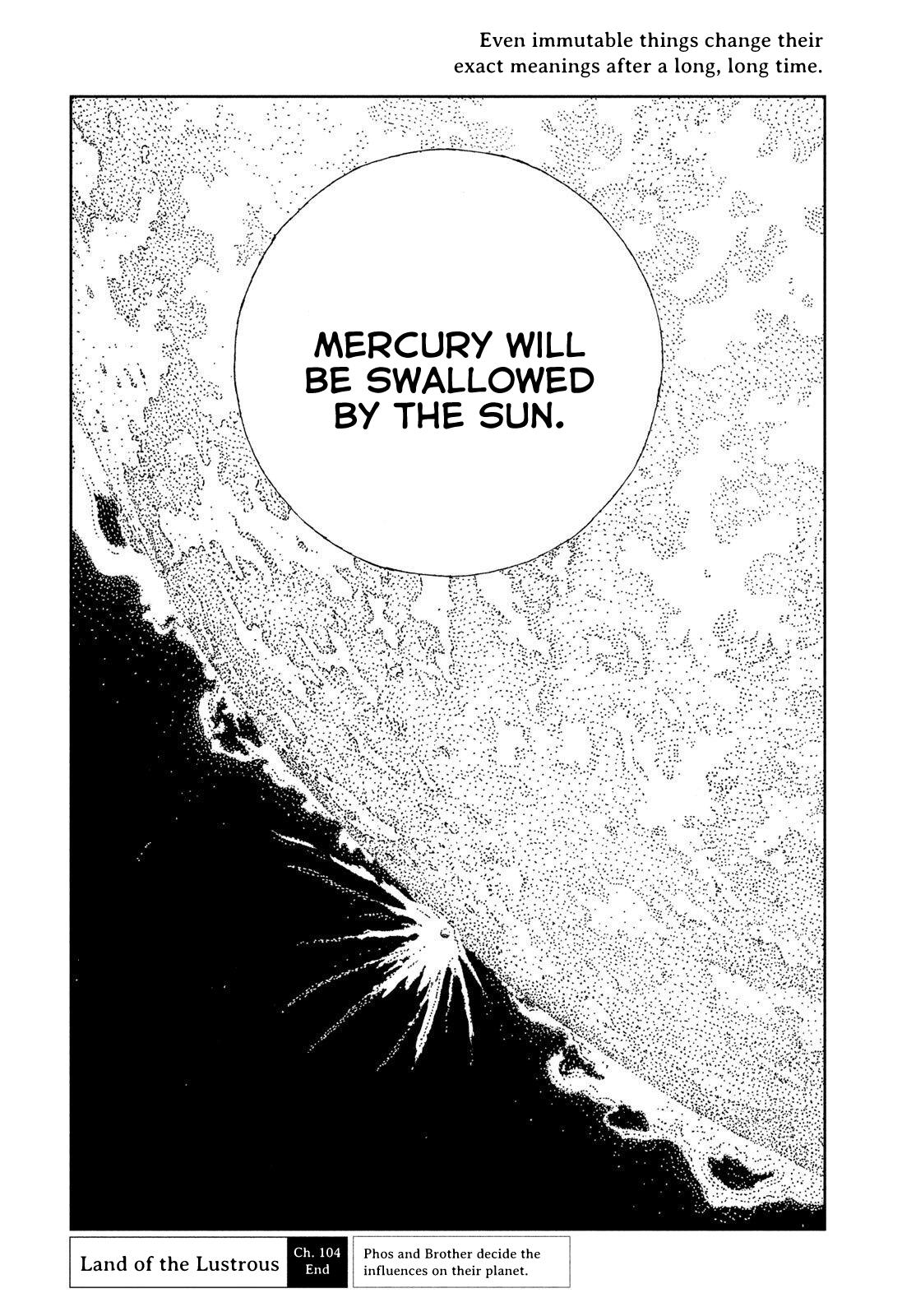 Land of the Lustrous Chap 104 - Next Chap 105