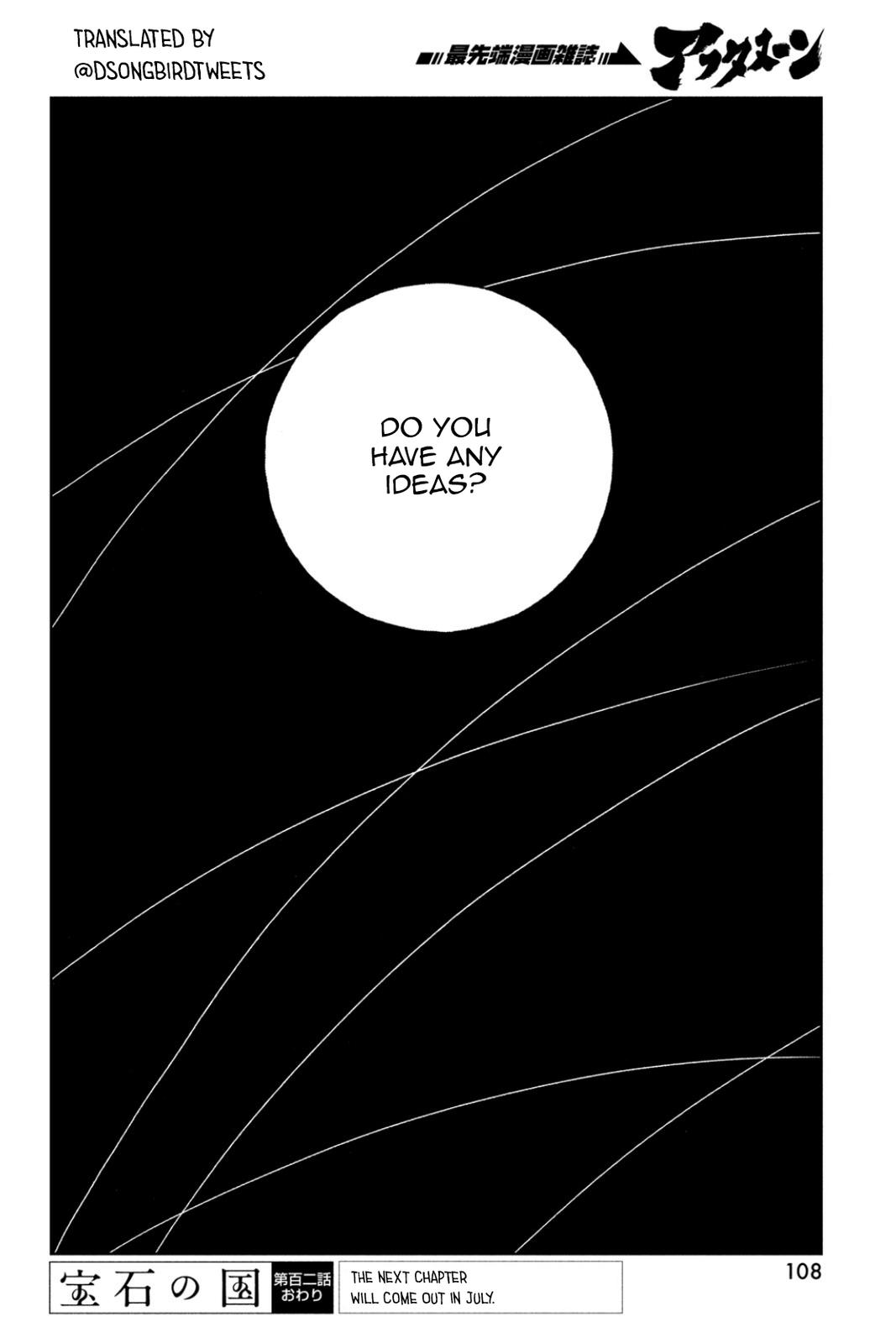 Land of the Lustrous Chap 102 - Next Chap 103