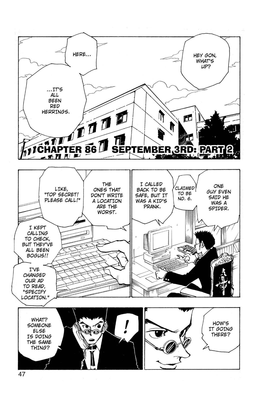 Hunter x Hunter Chap 86 - Next Chap 87