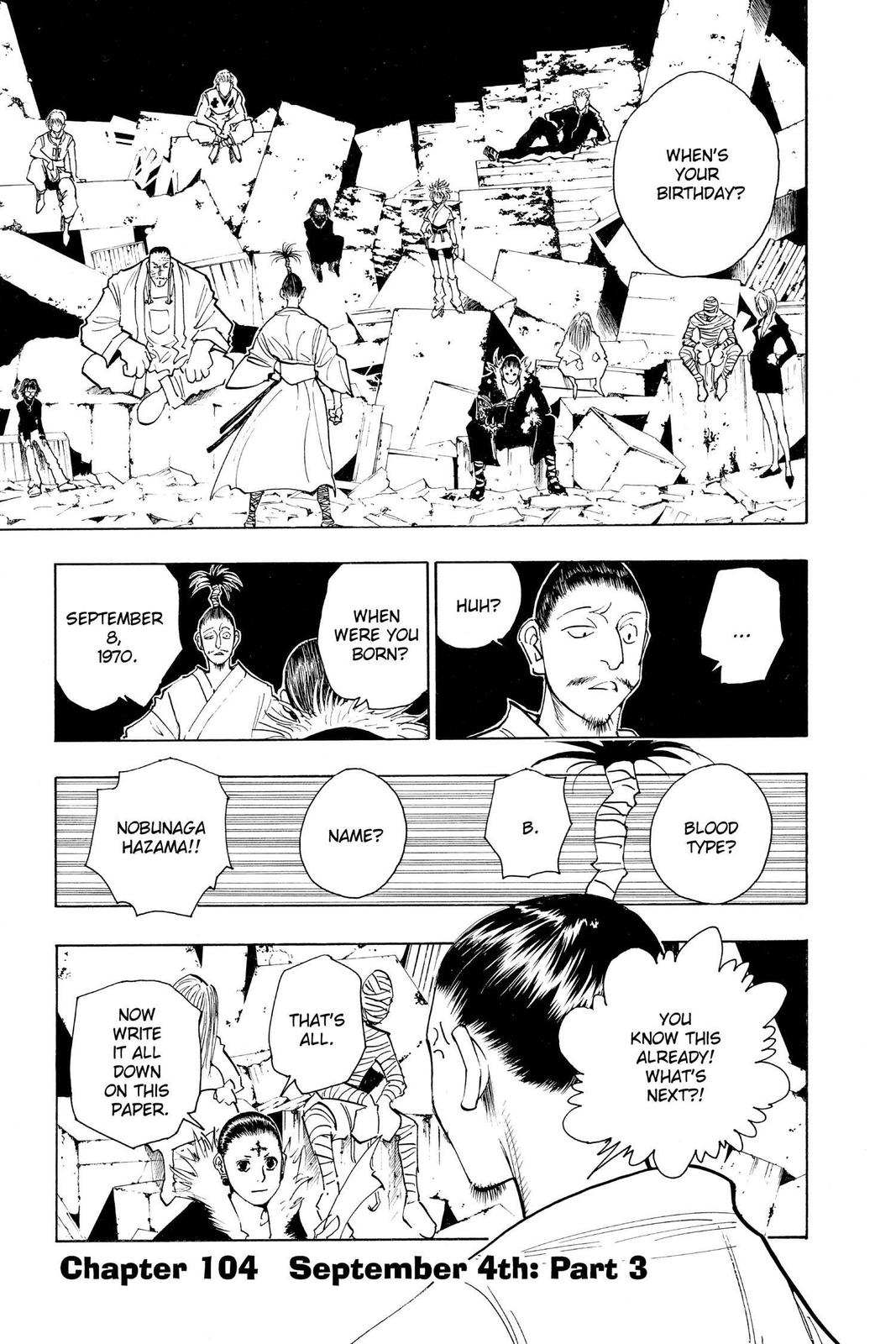 Hunter x Hunter Chap 104 - Next Chap 105