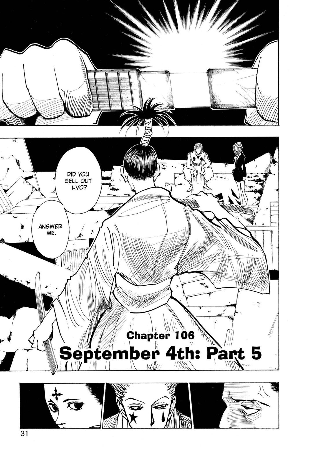 Hunter x Hunter Chap 106 - Next Chap 107