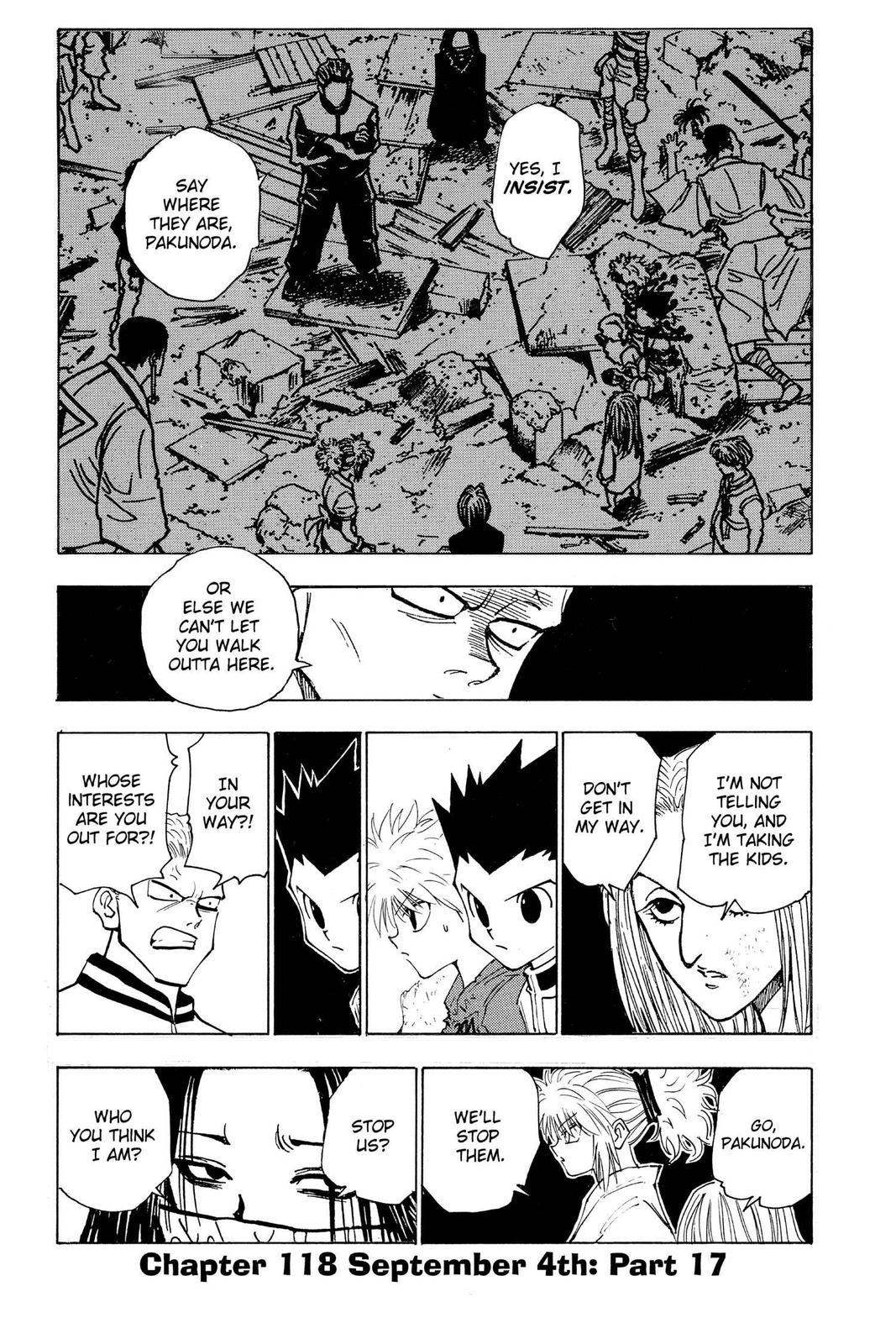Hunter x Hunter Chap 118 - Next Chap 119
