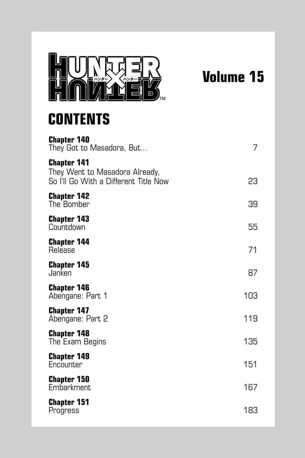 Hunter x Hunter Chap 140 - Next Chap 141