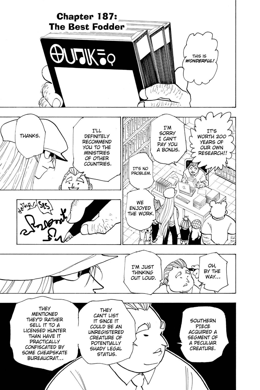Hunter x Hunter Chap 187 - Next Chap 188