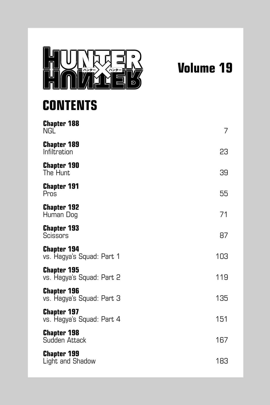Hunter x Hunter Chap 188 - Next Chap 189