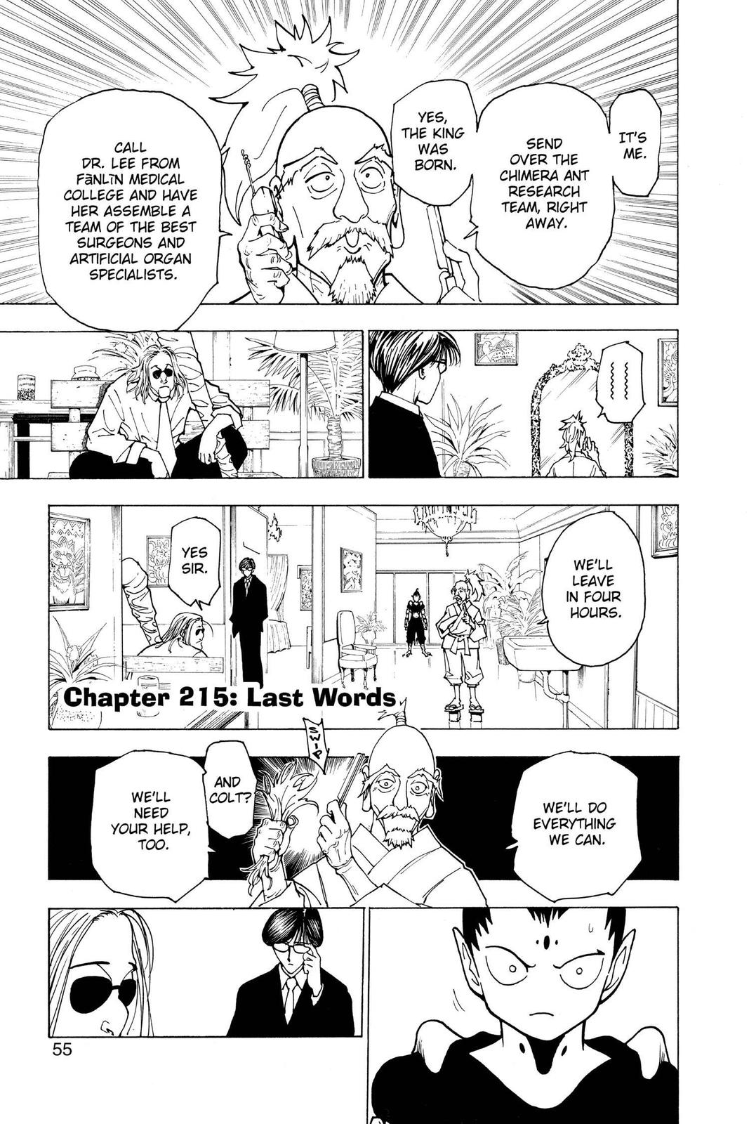 Hunter x Hunter Chap 215 - Next Chap 216