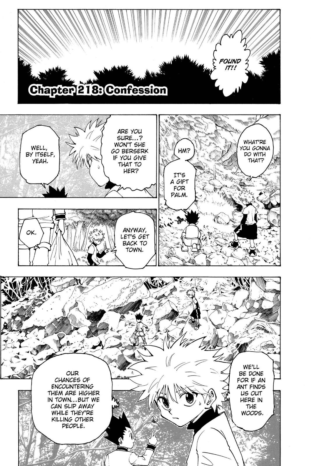Hunter x Hunter Chap 218 - Next Chap 219