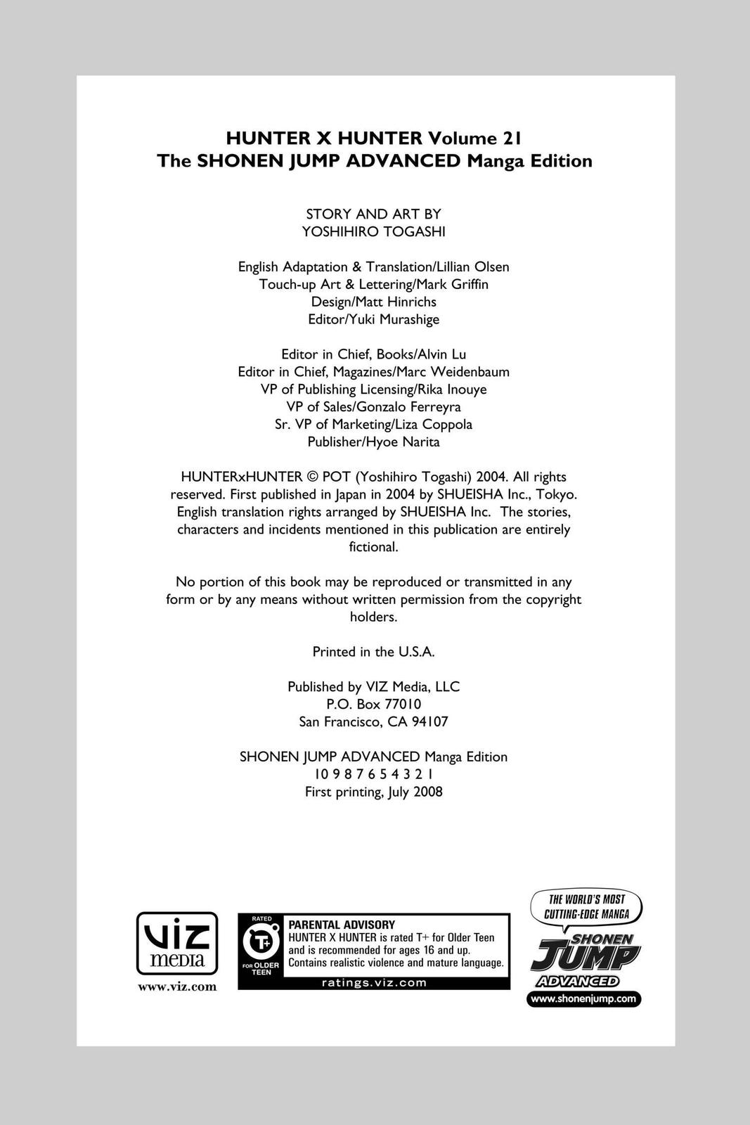 Hunter x Hunter Chap 212 - Next Chap 213