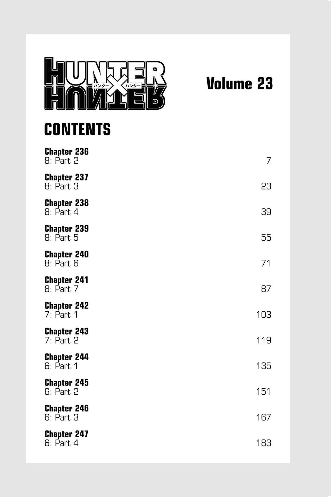 Hunter x Hunter Chap 236 - Next Chap 237