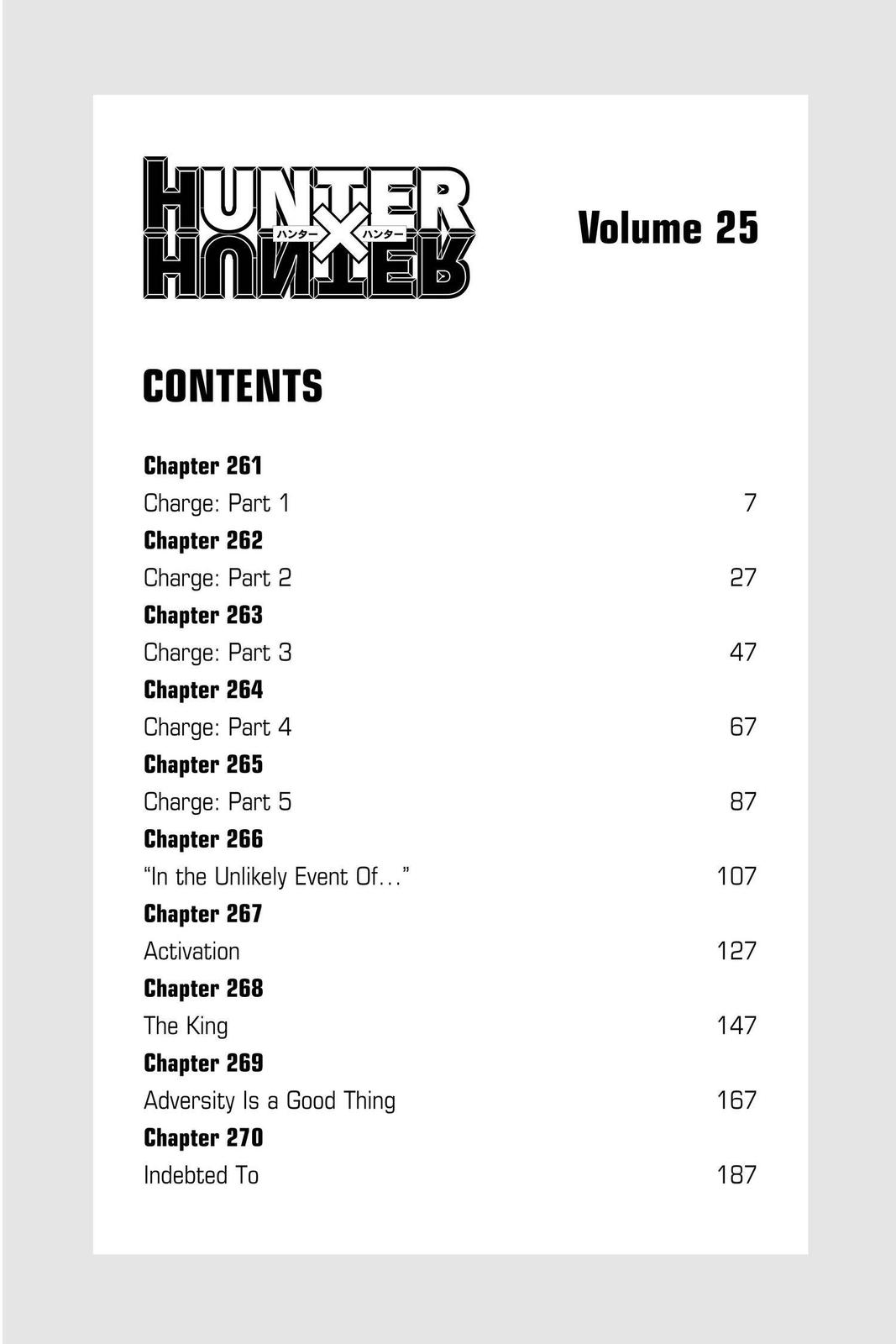 Hunter x Hunter Chap 261 - Next Chap 262