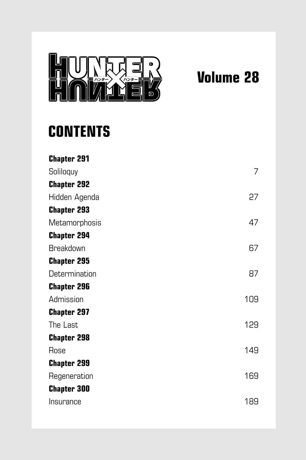 Hunter x Hunter Chap 291 - Next Chap 292