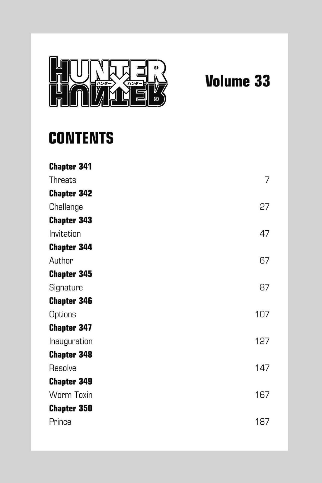 Hunter x Hunter Chap 341 - Next Chap 342