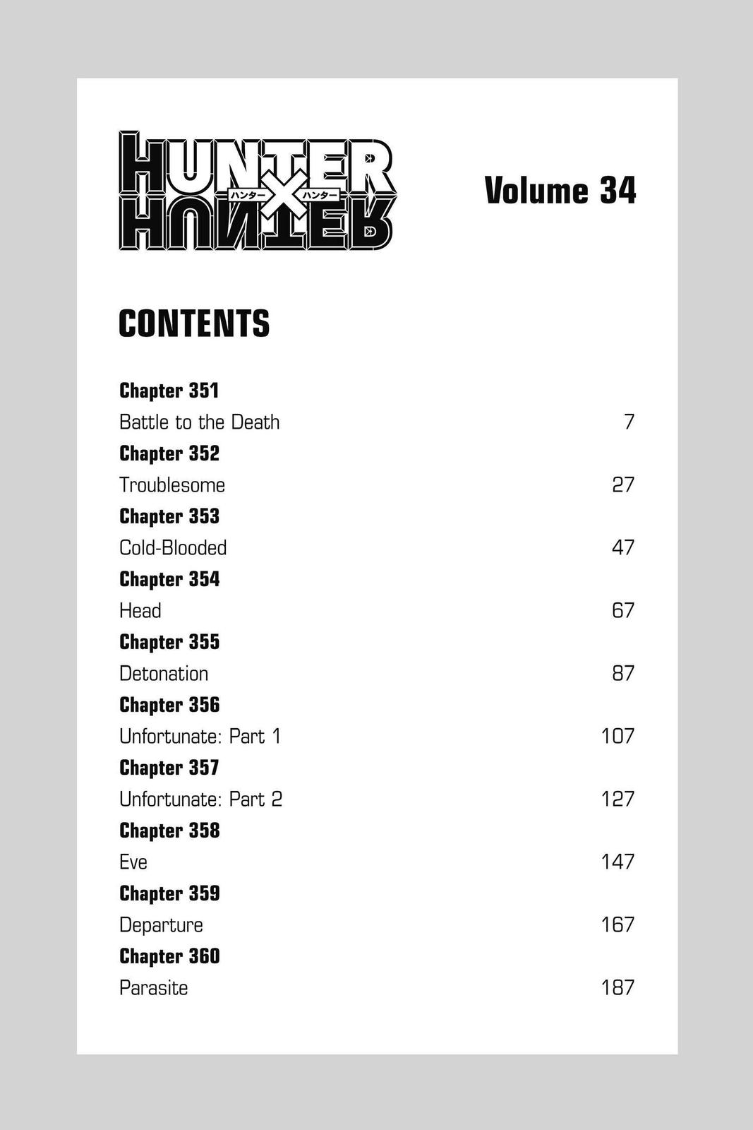 Hunter x Hunter Chap 351 - Next Chap 352