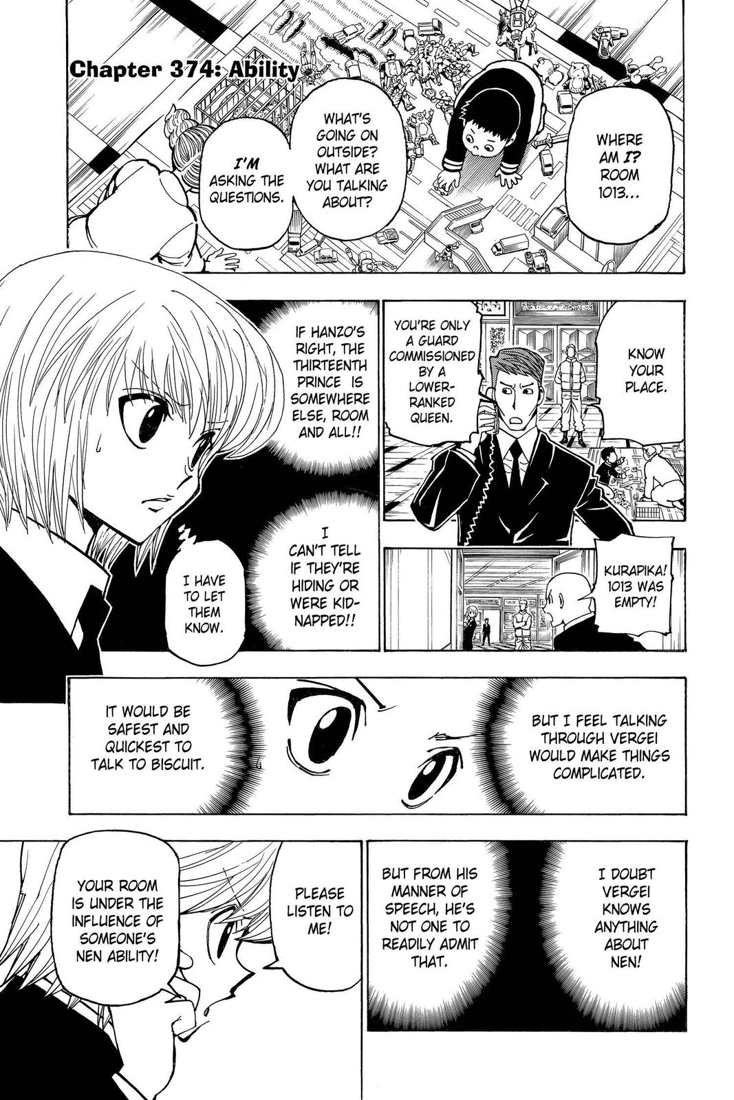 Hunter x Hunter Chap 374 - Next Chap 375