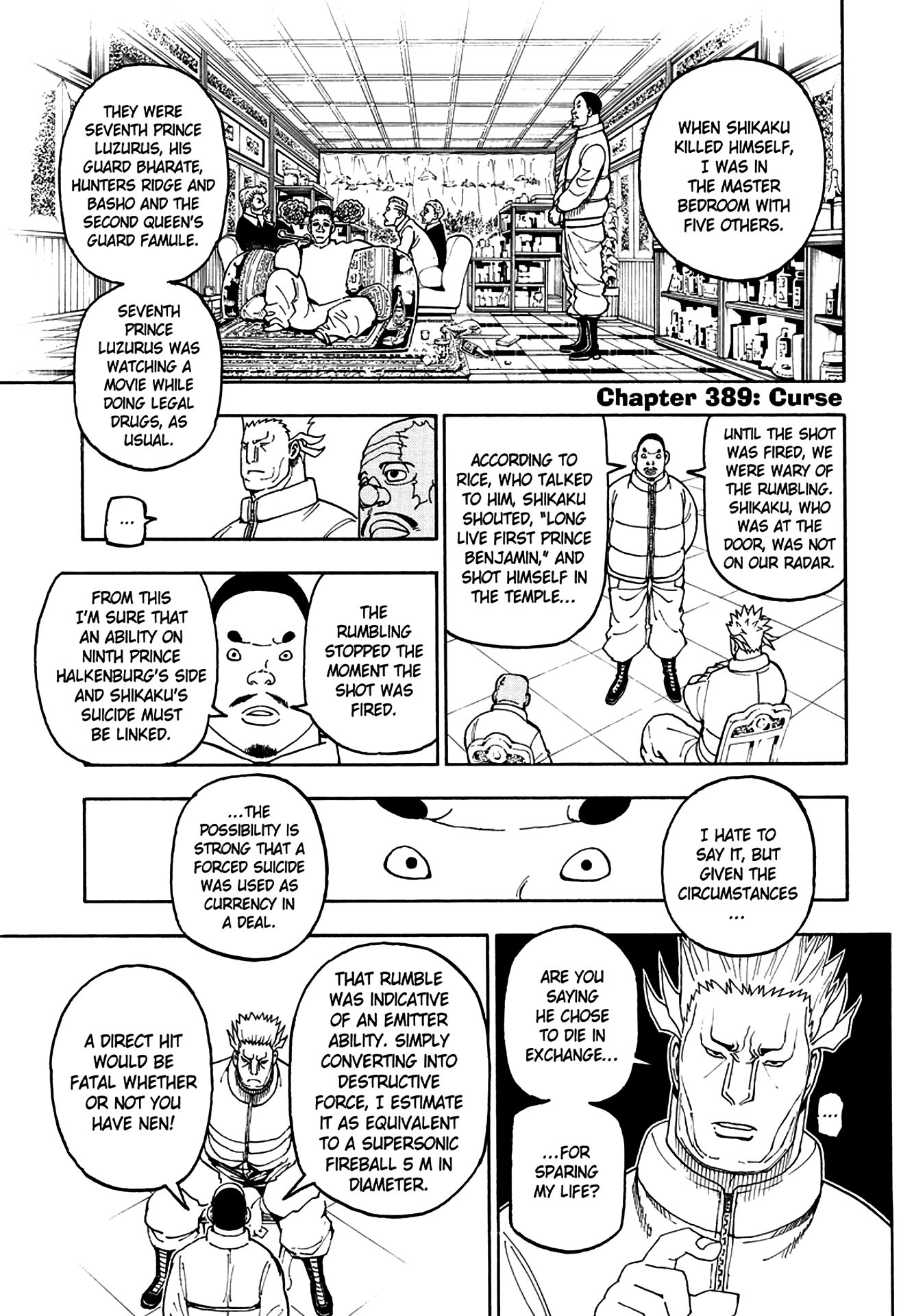 Hunter x Hunter Chap 389 - Next Chap 390